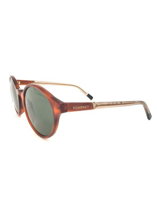 Vuarnet Cabin VL2001 0003 55mm Round Alpine Sunglasses Tortoise Made in France main image 4